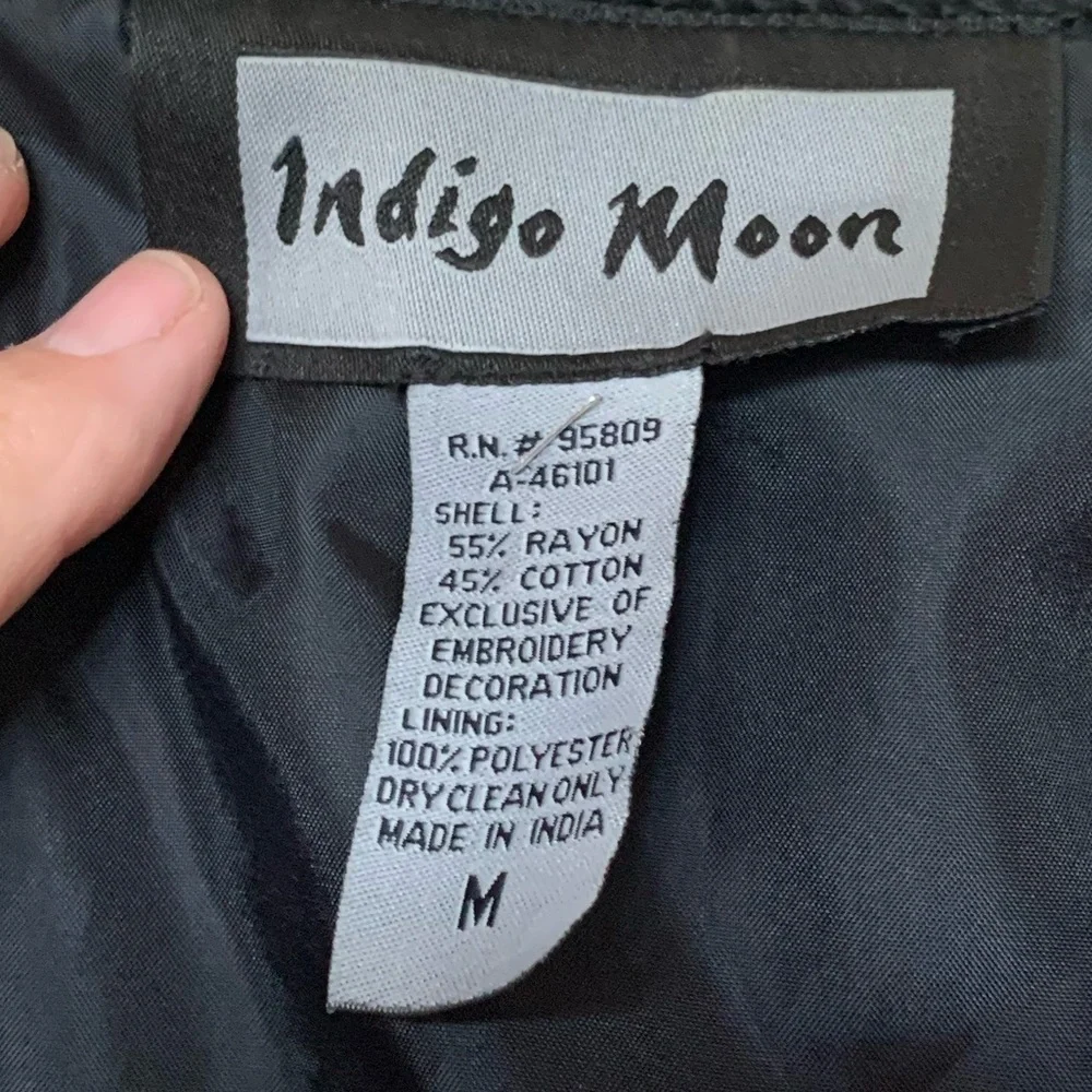 INDIGO MOON Red Embroidered Jacket (2)🌴